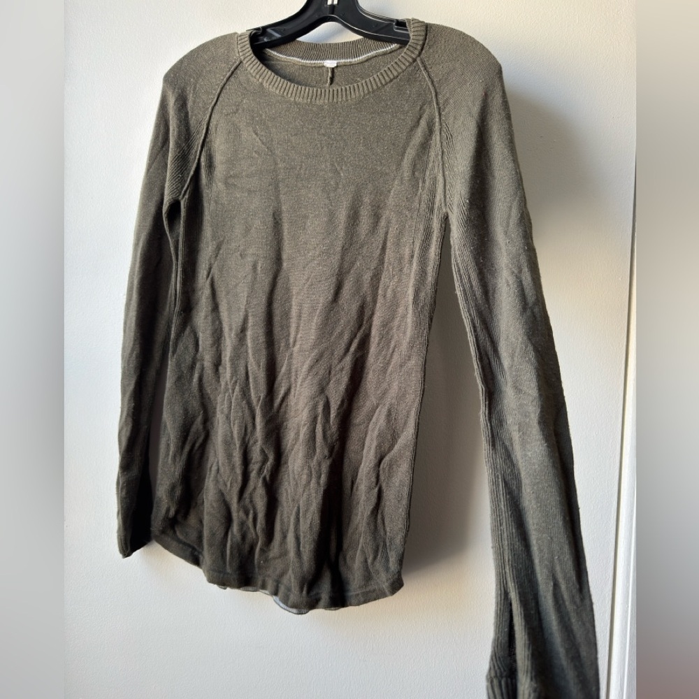 Lululemon Athletica Forest Green Knit Top - Picture 4 of 9